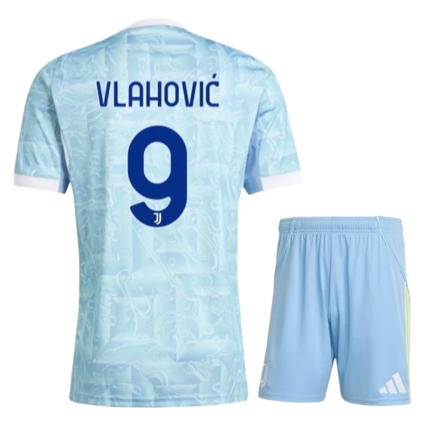 Dječji Dres Komplet Juventus Vlahović 9 Gostujući 2025-2026 Dječji Dres Komplet Juventus Vlahović 9 Gostujući 2025-2026