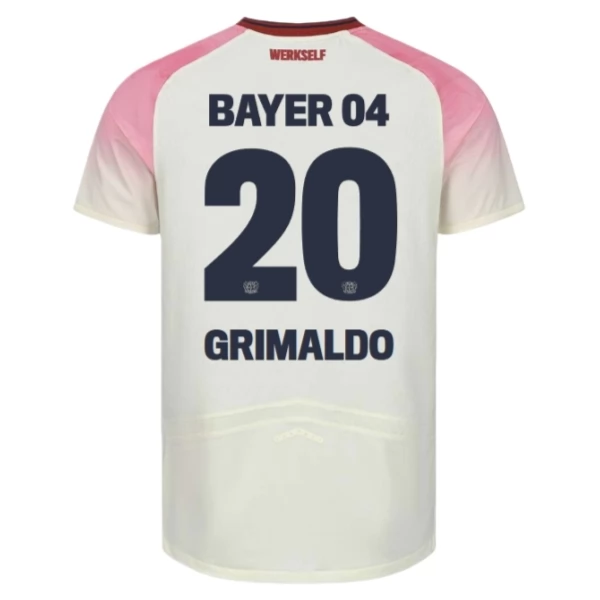 Dres Komplet Bayer 04 Leverkusen Grimaldo 20 Gostujući 2025-2026 Dres Komplet Bayer 04 Leverkusen Grimaldo 20 Gostujući 2025-2026