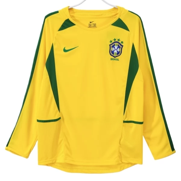 Dres Komplet Brazil Domaći Retro 2002 Dugi Rukav Dres Komplet Brazil Domaći Retro 2002 Dugi Rukav