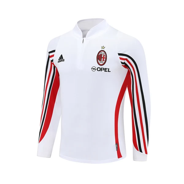 Majica za Trening AC Milan 2003-04 - 1-4 Zip Retro Bijela Majica za Trening AC Milan 2003-04 - 1-4 Zip Retro Bijela