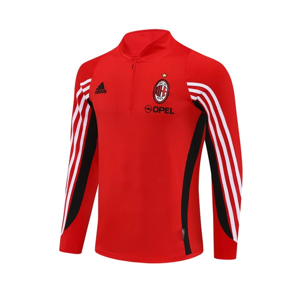Majica za Trening AC Milan 2003-04 - 1-4 Zip Retro Crvena Majica za Trening AC Milan 2003-04 - 1-4 Zip Retro Crvena