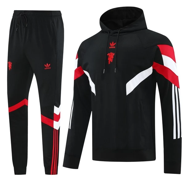 Trenirka za Trening Komplet Manchester United 2025-26 - Hoodie Crna Trenirka za Trening Komplet Manchester United 2025-26 - Hoodie Crna